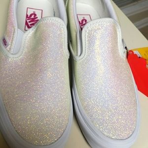 UV Glitter Pink/Tr White Vans